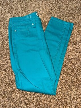 Mossimo Supply Co. Teal Skinny Jeans